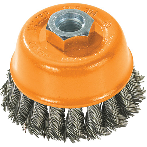 Wire Cup Brush, 3" Dia. x 5/8"-11 Arbor Fastek