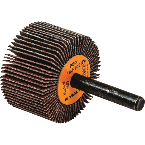 Disques &agrave; lamelles - Meules &agrave; lamelles Coolcut, Oxyde d'aluminium, Grain 80, 1-1/2" x 1" x 1/4" Fastek