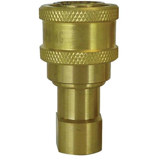 Hydraulic Quick Coupler - Brass Manual Coupler, Brass/Stainless Steel Fastek