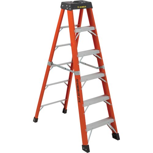 Industrial Extra Heavy-Duty Stepladders (6800 AA Series), 6', Fibreglass, 375 lbs. Capacity, Type 1AA Fastek