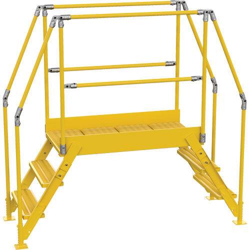 Crossover Ladder, 90-1/2" Overall Span, 30" H x 60" D, 24" Step Width Fastek
