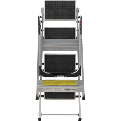 Tilt & Roll Step Stool Ladder, 4 Steps, 44.25" x 22.13" x 59" High Fastek