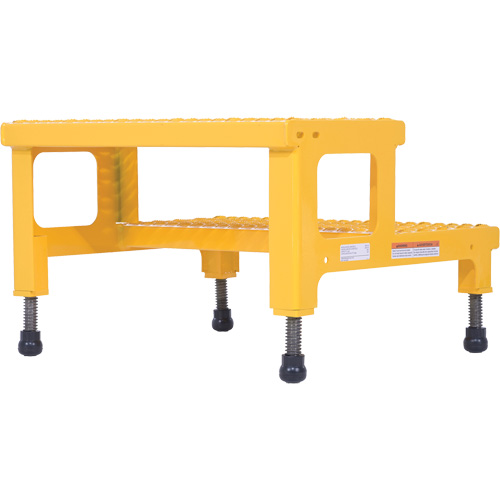 Adjustable Step-Mate Stand, 2 Step(s), 23-13/16" W x 22-7/8" L x 15-1/4" H, 500 lbs. Capacity Fastek