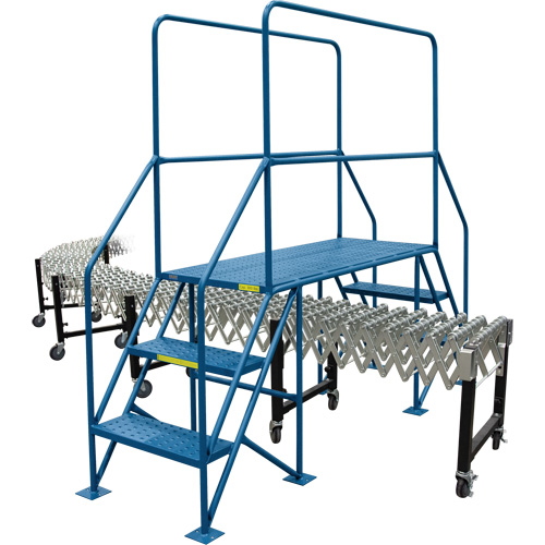 Crossover Ladder, 35-1/2" Overall Span, 31-1/2" H x 22" D, 22" Step Width Fastek