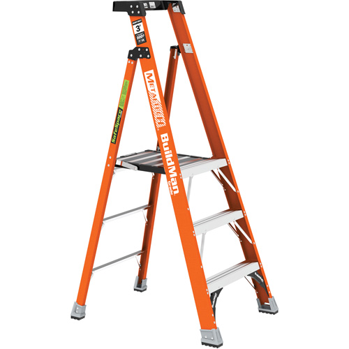 Safespace Platform Step Ladder, 3', 300 lbs. Cap. Fastek