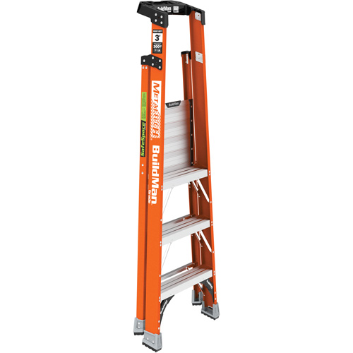 Safespace Platform Step Ladder, 3', 300 lbs. Cap. Fastek