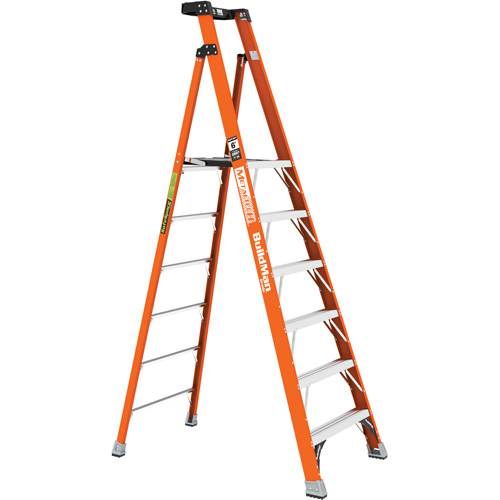 Safespace Platform Step Ladder, 6', 300 lbs. Cap. Fastek