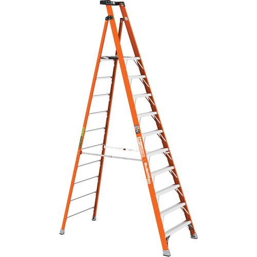 Safespace Platform Step Ladder, 10', 300 lbs. Cap. Fastek