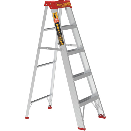Step Ladder, 5', Aluminum, 200 lbs. Capacity, Type 3 Fastek