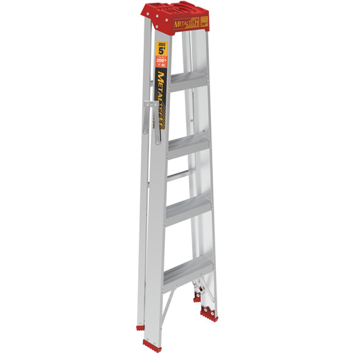 Step Ladder, 5', Aluminum, 200 lbs. Capacity, Type 3 Fastek