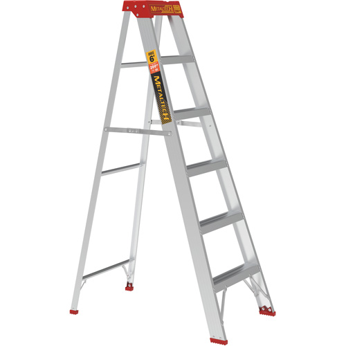 Step Ladder, 6', Aluminum, 200 lbs. Capacity, Type 3 Fastek
