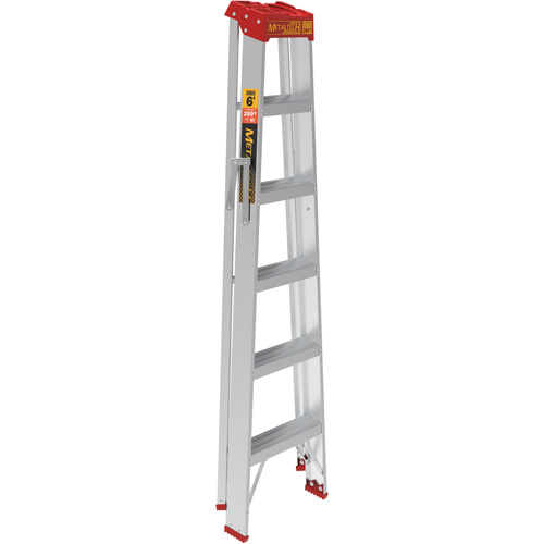 Step Ladder, 6', Aluminum, 200 lbs. Capacity, Type 3 Fastek