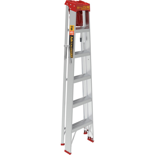 Step Ladder with Paint Tray, 6', Aluminum, 200 lbs. Capacity, Type 3 Fastek