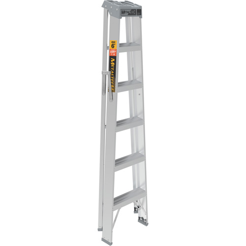 Step Ladder, 6', Aluminum, 225 lbs. Capacity, Type 2 Fastek