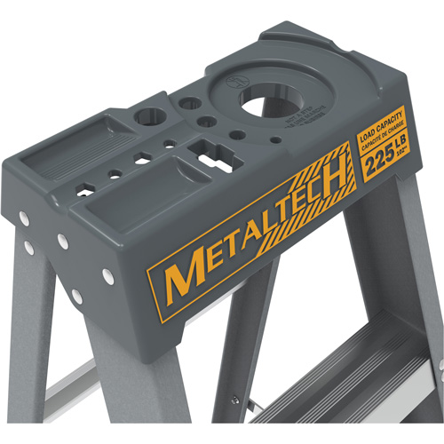 Step Ladder with Paint Tray, 6', Fibreglass, 225 lbs. Capacity, Type 2 Fastek