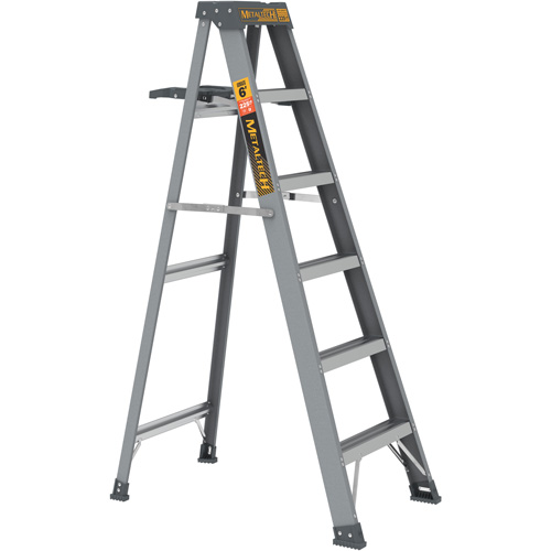 Step Ladder with Paint Tray, 6', Fibreglass, 225 lbs. Capacity, Type 2 Fastek