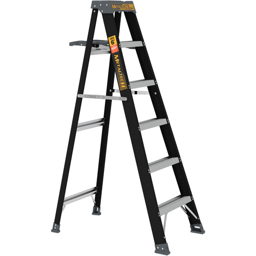 Step Ladder with Paint Tray, 6', Fibreglass, 250 lbs. Capacity, Type 1 Fastek