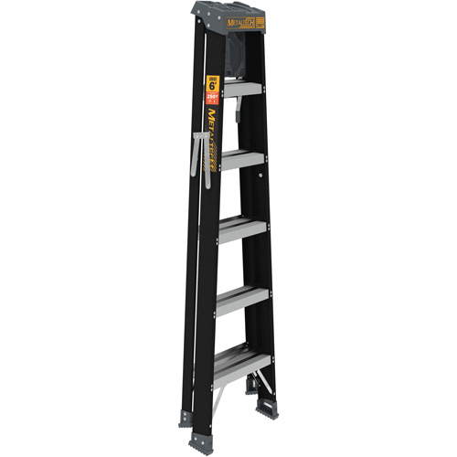 Step Ladder with Paint Tray, 6', Fibreglass, 250 lbs. Capacity, Type 1 Fastek