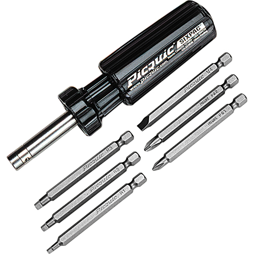 Sixpac Plus Multi-Bit Screwdrivers Fastek