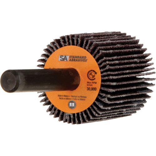 Standard Abrasives Flap Wheel, Aluminum Oxide, 120 Grit, 1" x 1" x 1/4" Fastek