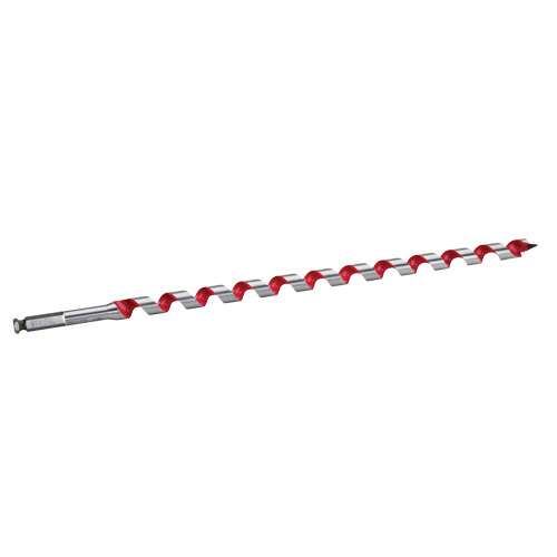 Longue m&egrave;che h&eacute;licoidale pour perceuse, Diam&egrave;tre de 3/4", Cannelure 15", Tige 7/16" hexagonal Fastek