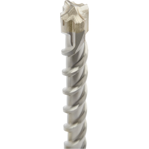 MX4 4-Cutter SDS-Plus Rotary Hammer Drill Bit, 1", SDS-Plus Shank, Carbide Fastek