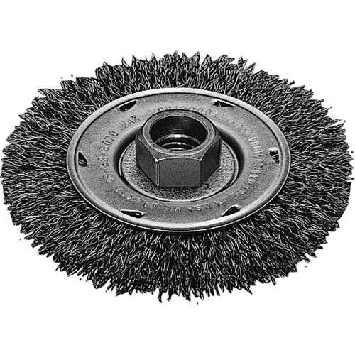 Twist Know Wire Wheel, 4" Dia., 0.02" Fill, 5/8"-11 Arbor, Stainless Steel Fastek