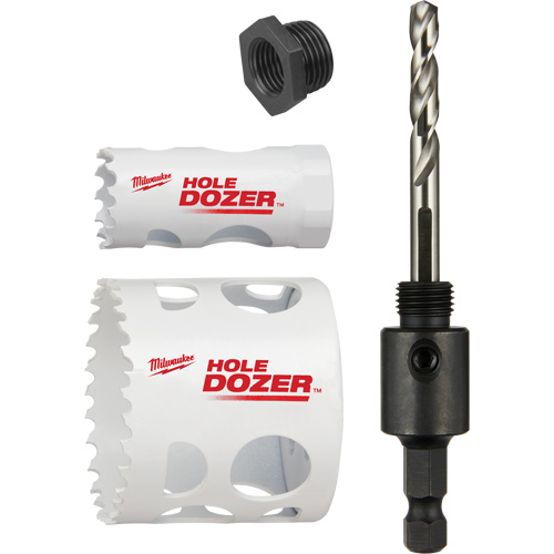 Hole Dozer Door Lock Hole Saw Kit, 4 Pieces Fastek