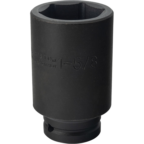 Socket, Impact, 1-5/8", 3/4" Drive, 6 Points, Deep Fastek