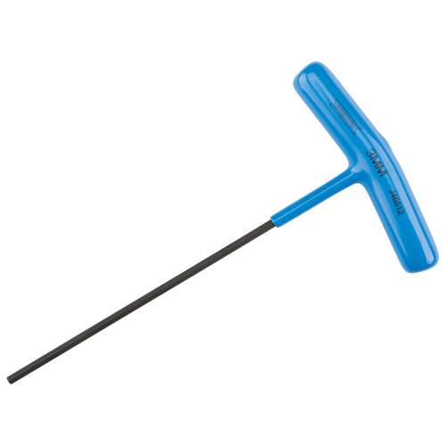 Hex Key - Metric, Hex End, 3 mm x 6" L, T Handle Fastek