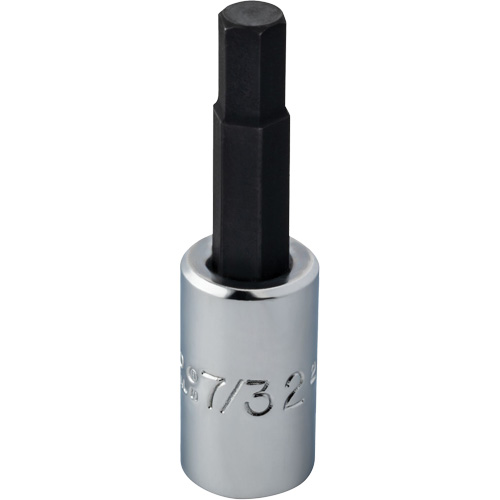 Socket, Hex, 1/4" x 1-7/8" L, 1/4" Drive Fastek