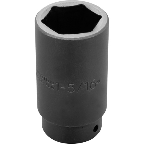 Socket, Impact, 1-5/16", 1/2" Drive, 6 Points, Deep Fastek