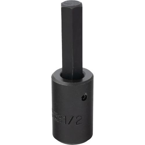 Socket Bit, Hex, 1/2" x 3-5/8" L, 1/2" Drive Fastek