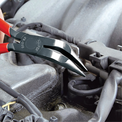 Pince &agrave; bec long de 8" avec angle de sans couteau Fastek