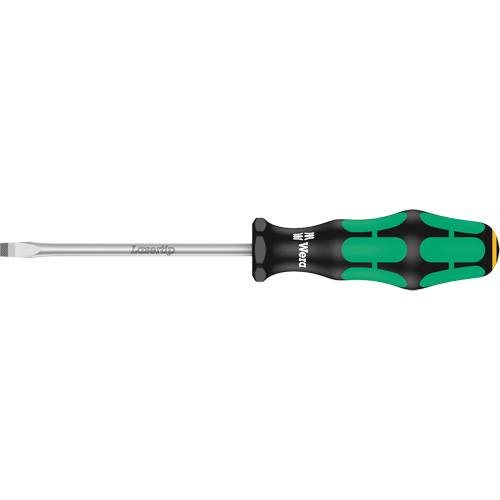 Tapered Slotted Screwdriver, 1/2", 10/1/2" L, Plastic Handle Fastek