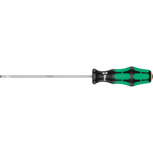 Slotted Screwdriver, 4 mm Tip, Round, 9-3/4" L, Plastic Handle Fastek