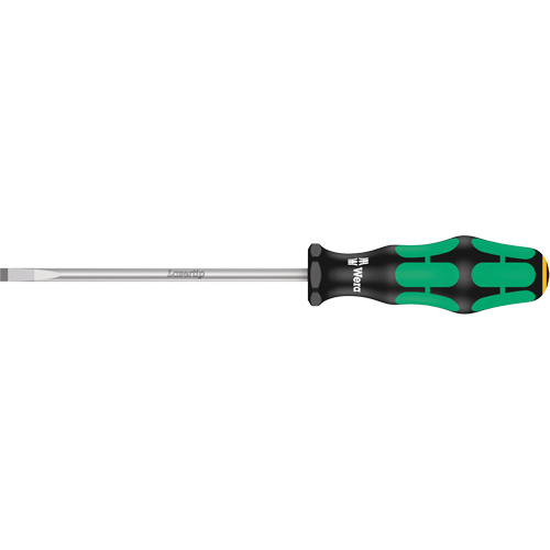 Slotted Screwdriver, 5.5 mm Tip, Round, 8-25/32" L, Plastic Handle Fastek