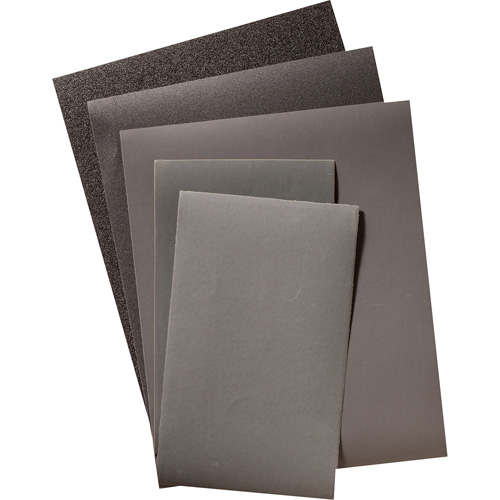 Sanding Paper Sheet, 9" x 11", 600 Grit, Aluminum Oxide Fastek