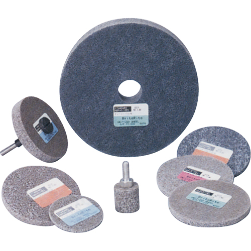 Standard Abrasives 500 Series Soft Density Unitized Wheels, 3" x 1/4", 1/4" Arbor, Medium Grit, Aluminum Oxide Fastek