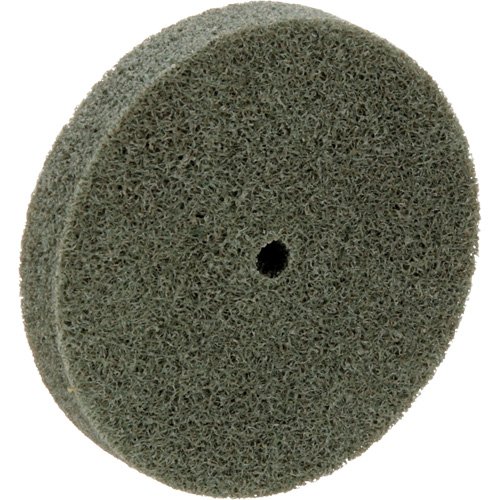 Meule homog&egrave;ne &agrave; faible densit&eacute; de s&eacute;rie 500 Standard Abrasives, 3" x 1/2", Arbre de 1/4", Grain de Moyen, Oxyde d'aluminium Fastek