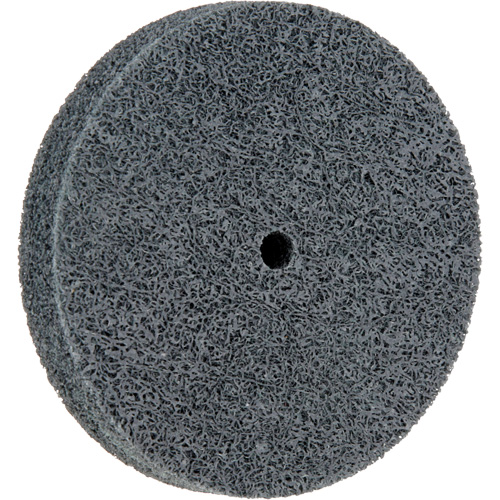 Standard Abrasives 500 Series Soft Density Unitized Wheels, 3" x 1/2", 1/4" Arbor, Fine Grit, Silicon Carbide Fastek