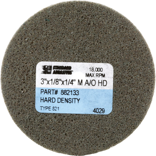 Disque unitaris&eacute; Standard Abrasives, 3" x 1/8", Arbre de 1/4", Grain de Moyen, Oxyde d'aluminium Fastek