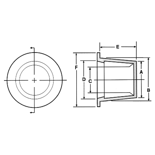 Plastic End Cap, 1/2" Dia. Fastek