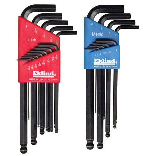 Balldrive Hex Key, Hex End, 5/16" x 6" L, L Shape Fastek