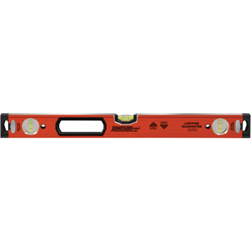 Heavy Duty Level, Box, 24" L, Aluminum, Non-Magnetic Fastek