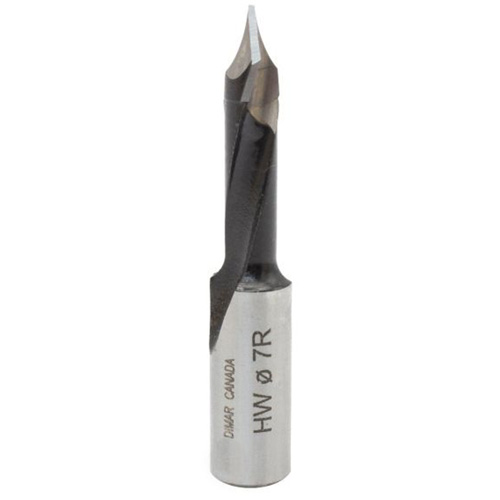 Through-Hole Carbide Tipped Drill, 7 mm Diameter Fastek