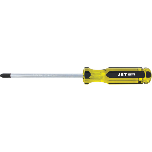 Phillips Jumbo Handle Screwdriver, #3, 6" L, Plastic/Steel/Aluminium/Wood/Cushion Grip/Magnetic/ESD-Safe Handle Fastek