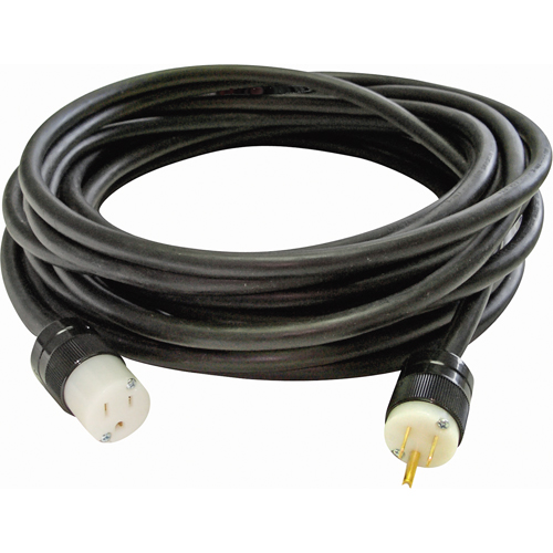 Heavy-Duty Neoprene Extension Cords, Indoor/Outdoor, SOOW, 16/3 AWG, 12 A, 25' Fastek