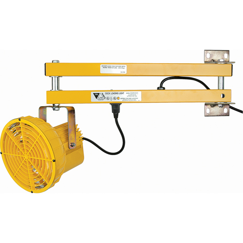 Dock Lights, 24" Arm, 50 W, High Pressure Sodium Lamp, Polycarbonate Fastek