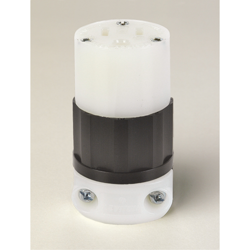 Grounding Straight Blade Connector, 5-15R, Nylon Fastek